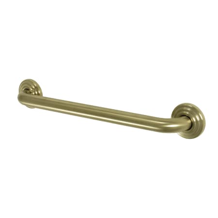 Restoration Contemporary Grab Bar, 21-1/16" L, 17 ga. Brass, Brushed Brass DR314187